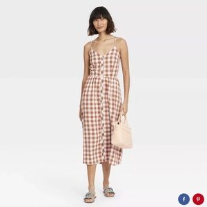 A new day Gingham dress with pockets